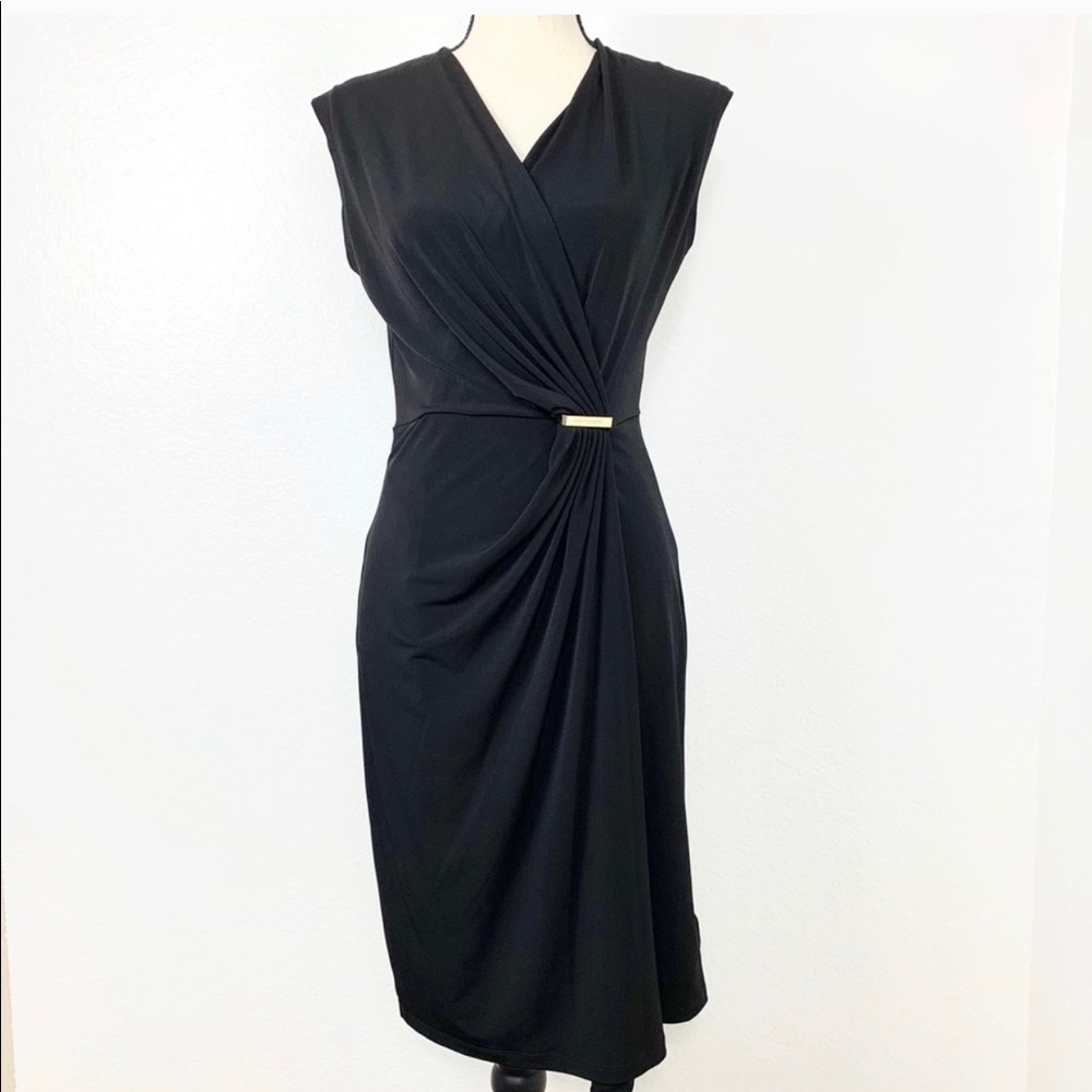 MICHAEL Michael Kors Sleeveless Ruched Dress Sm